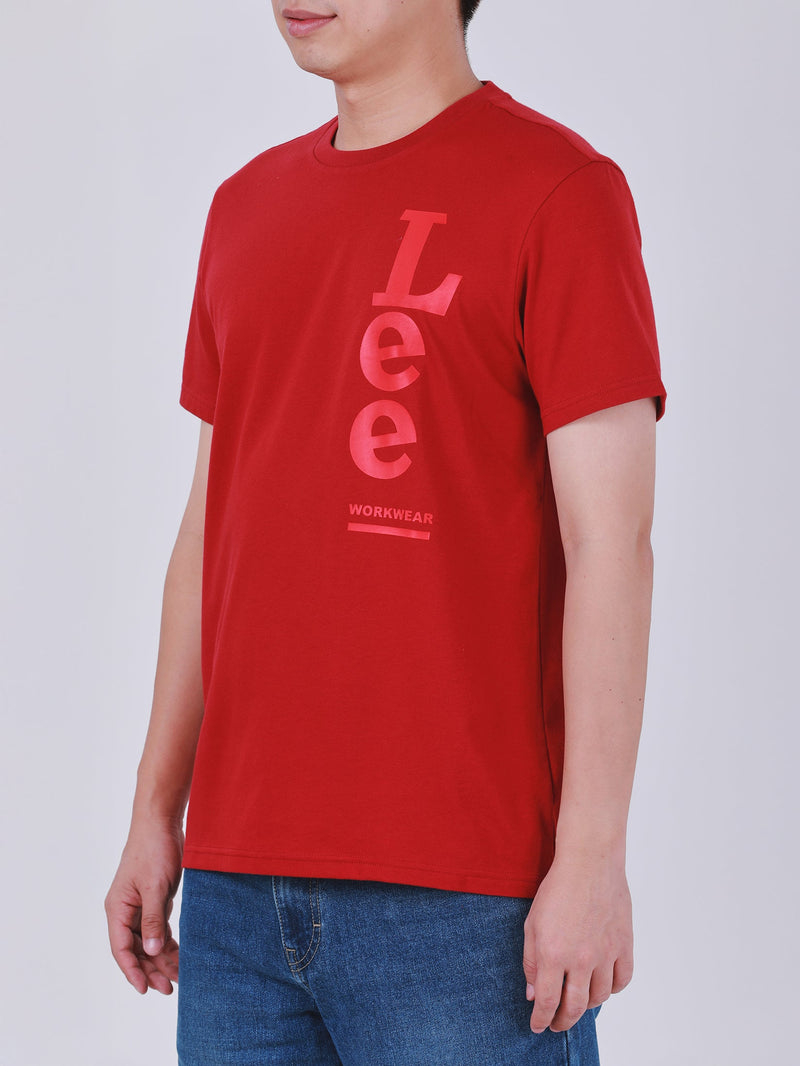 REGULAR FIT MEN'S TEE SHORT SLEEVE RED