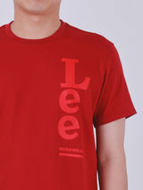 REGULAR FIT MEN'S TEE SHORT SLEEVE RED