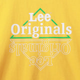 เสื้อยืดแขนสั้นเด็กผู้ชาย คอลเลคชั่น LEE ORIGINALS ทรงตรง สีเหลือง