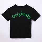 เสื้อยืดแขนสั้นเด็กผู้ชาย คอลเลคชั่น LEE ORIGINALS ทรงตรง สีดำ