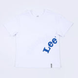 เสื้อยืดแขนสั้นเด็กผู้ชาย คอลเลคชั่น LEE ORIGINALS ทรงตรง สีขาว