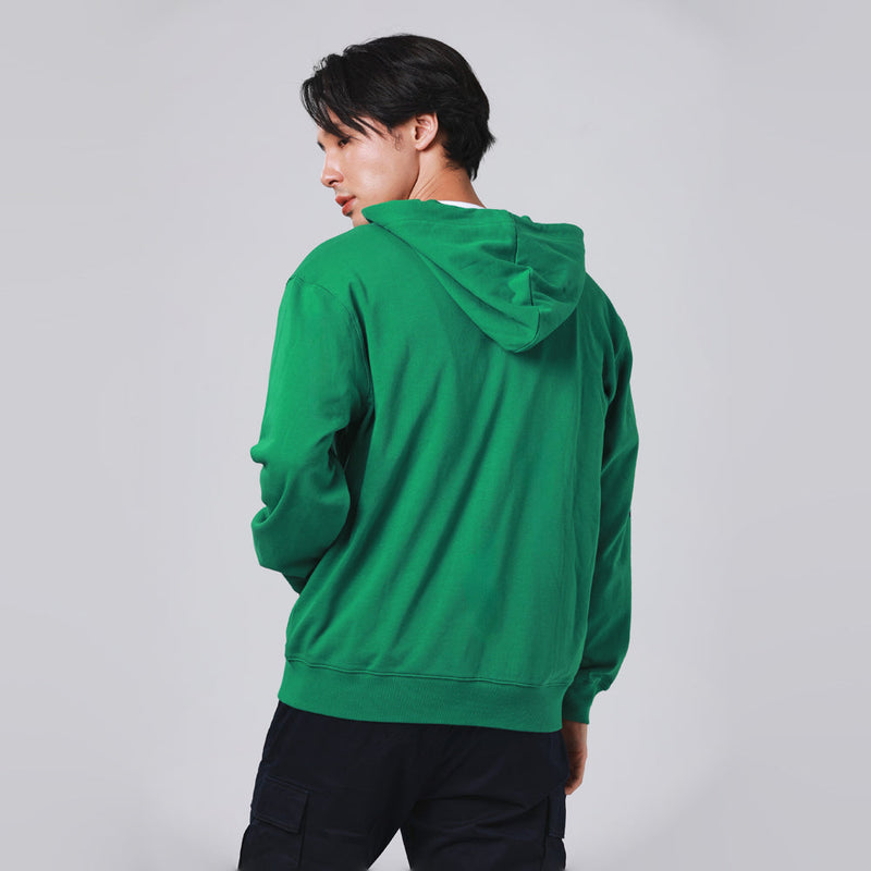 เสื้อคลุมฮู้ดดี้มีซิปผู้ชาย คอลเลคชั่น LEE ORIGINALS COMFORT FIT สีเขียว