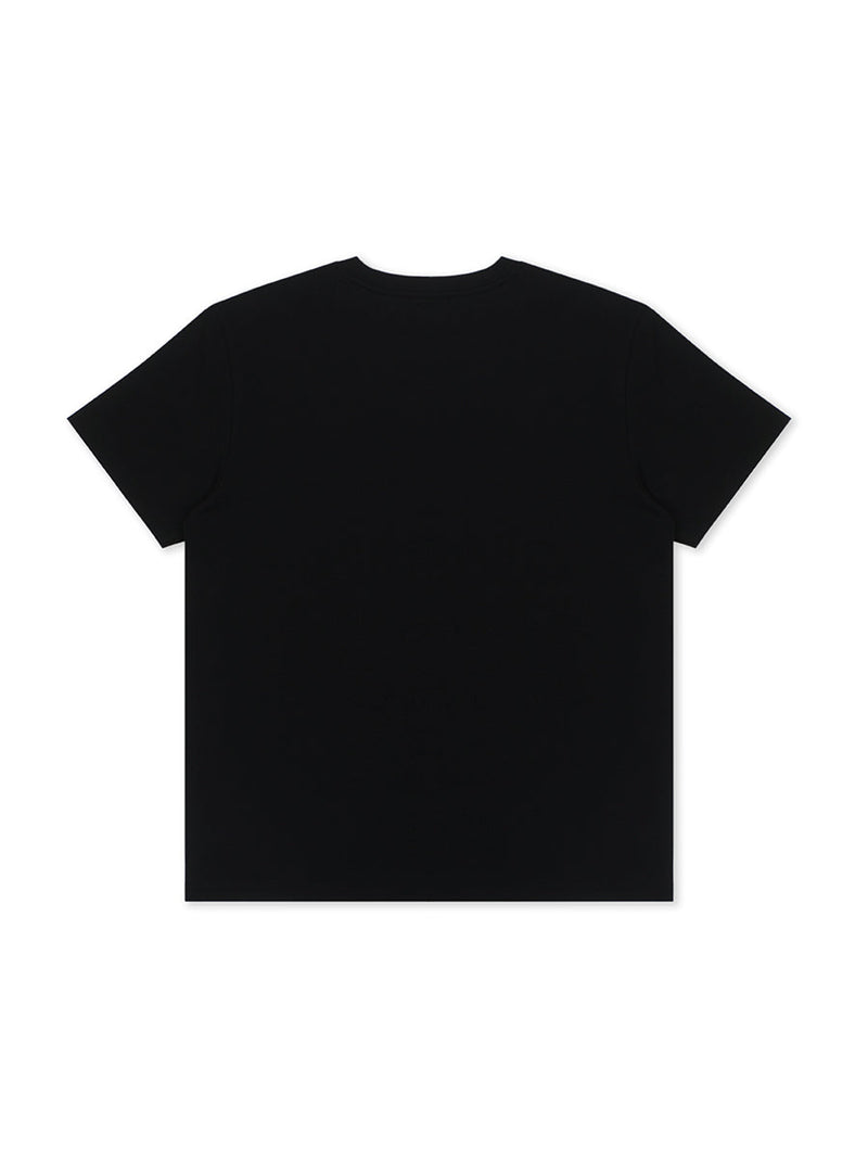 REGULAR FIT MEN'S TEE SHORT SLEEVE BLACK