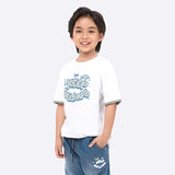 REGULAR FIT ATHLEISURE COLLECTION BOY'S TEE SHORT SLEEVE WHITE