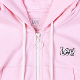 CROP FIT ATHLEISURE COLLECTION GIRL'S ZIP UP HOODIE PINK