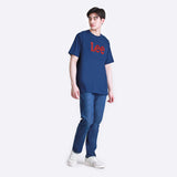 COMFORT FIT ICONIC LOGO COLLECTION MEN'S TEE SHORT SLEEVE NAVY