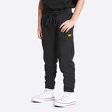 REGULAR FIT ICONIC LOGO COLLECTION MID RISE UNISEX JOGGER BLACK
