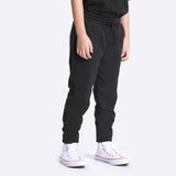 REGULAR FIT ICONIC LOGO COLLECTION MID RISE UNISEX JOGGER BLACK