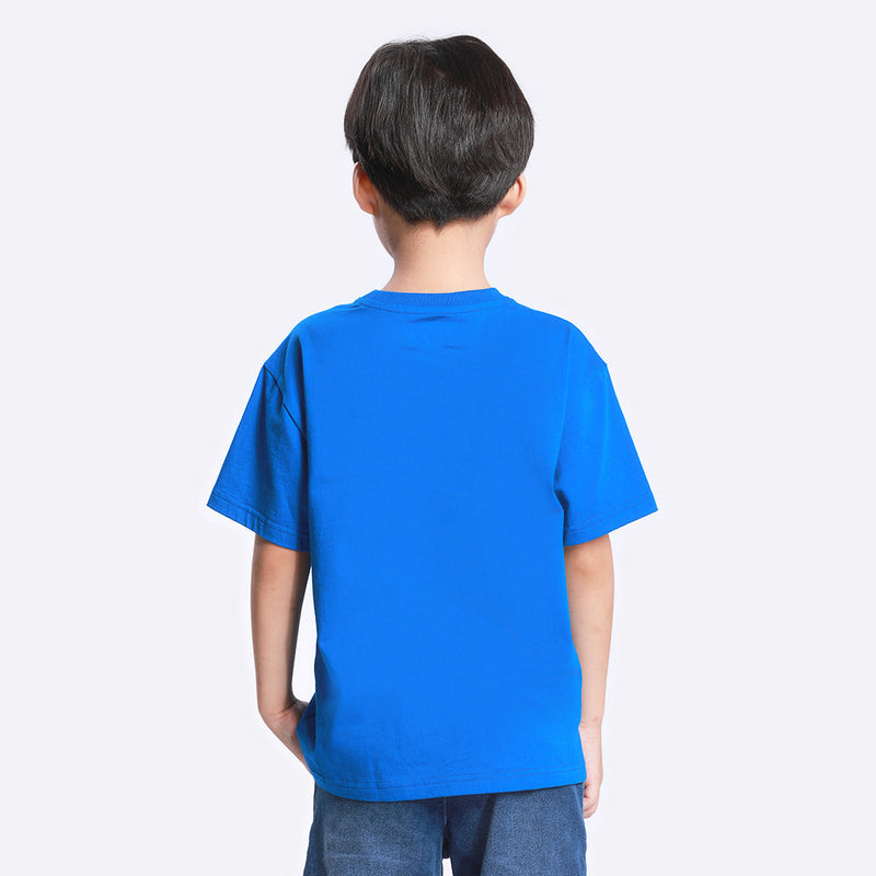 REGULAR FIT LEE CLUB COLLECTION BOY'S TEE SHORT SLEEVE BLUE