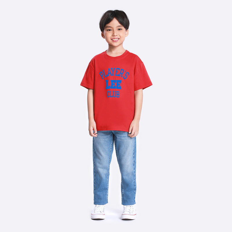 REGULAR FIT LEE CLUB COLLECTION BOY'S TEE SHORT SLEEVE RED