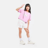 CROP FIT LEE CLUB COLLECTION GIRL'S TEE SHORT SLEEVE PINK