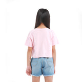 CROP FIT LEE BEAR COLLECTION GIRL'S TEE SHORT SLEEVE PINK
