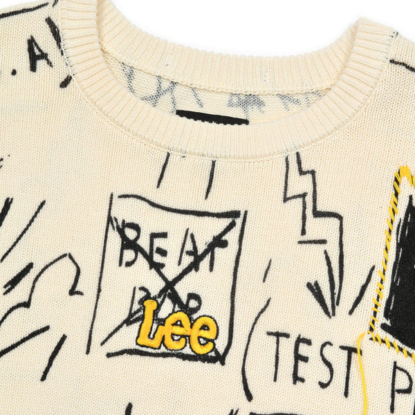 SEASONAL FIT LEE X JEAN MICHEL BASQUIAT COLLECTION WOMEN'S PULLOVER OFF-WHITE