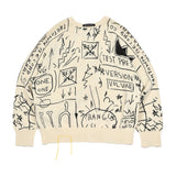 SEASONAL FIT LEE X JEAN MICHEL BASQUIAT COLLECTION WOMEN'S PULLOVER OFF-WHITE