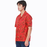 COMFORT FIT CHINESE NEW YEAR COLLECTION MEN'S SHIRT SHORT SLEEVE RED