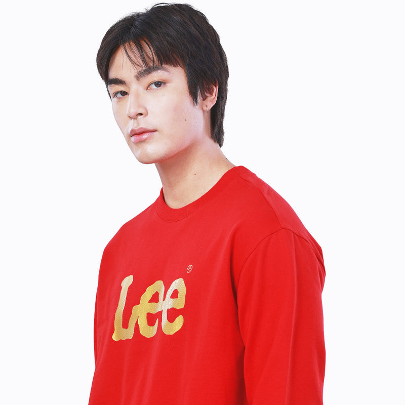 เสื้อคลุมแบบสวมผู้ชาย คอลเลคชั่น CHINESE NEW YEAR ทรง COMFORT สีแดง