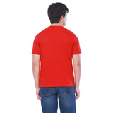 เสื้อยืดแขนสั้นผู้ชาย คอลเลคชั่น LEE THAI 2024 ทรงตรง สีแดง