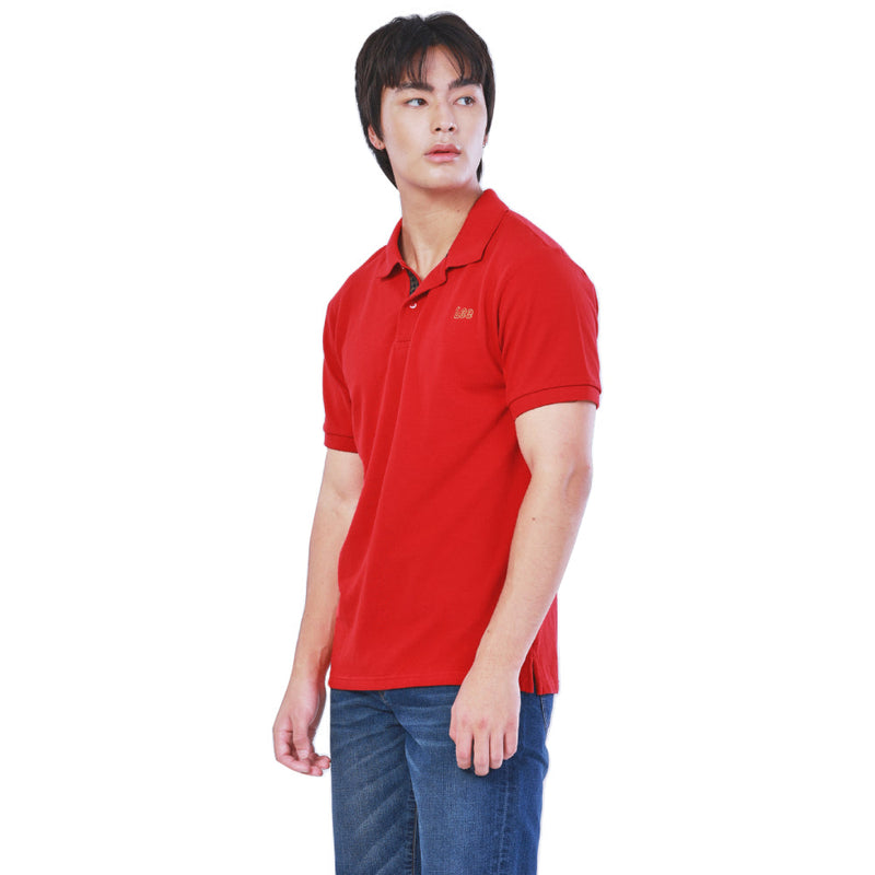 REGULAR FIT LEE THAI 2024 COLLECTION MEN'S POLO SHORT SLEEVE RED