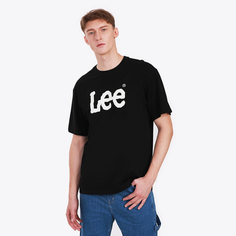 LIMITED BY LEE COLLECTION LOOSE FIT MEN'S T-SHIRT SHORTS SLEEVE BLACK