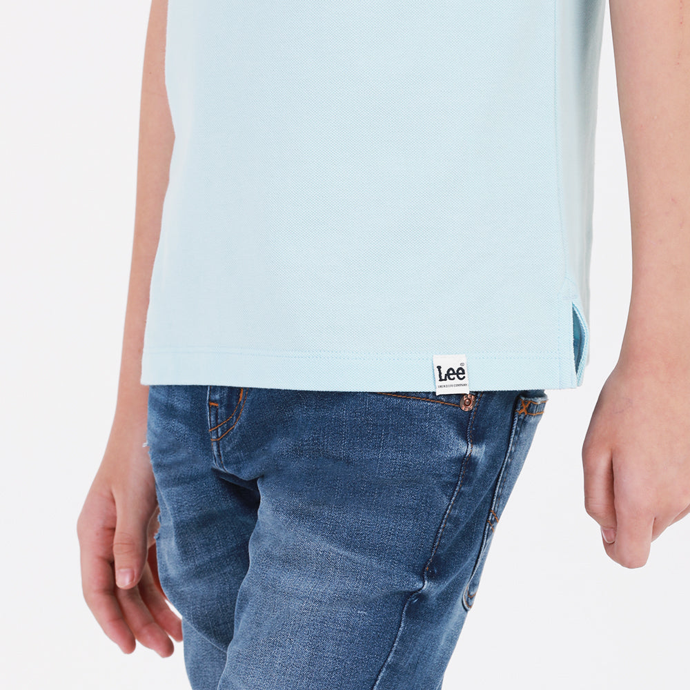 POLO FIT REGULAR BOY'S POLO SHORT SLEEVE BLUE – Lee Thailand
