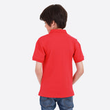 POLO FIT REGULAR BOY'S POLO SHORT SLEEVE RED