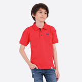 POLO FIT REGULAR BOY'S POLO SHORT SLEEVE RED